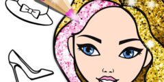 Fashion Coloring Book Glitter